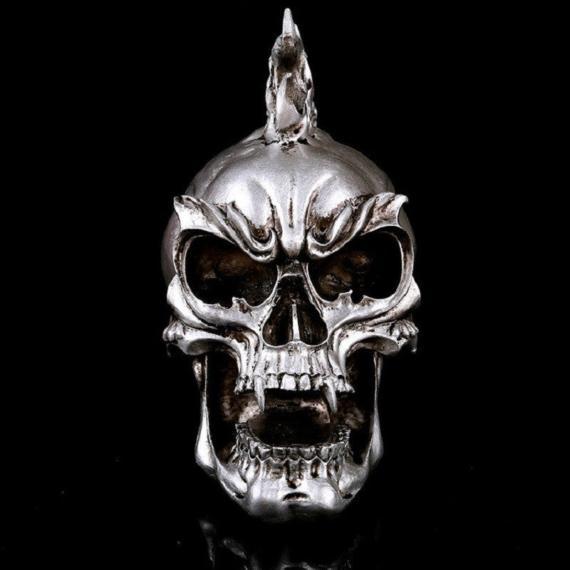 Squelette Halloween Figurine Tête De Mort Avec Cylindre Et Monocle - Pierre Artificielle - 13x9x9.5 Cm - Peinte Main Statuette Pierre Squelette Halloween Figurine Tête De Mort Avec Cylindre Et Monocle - Pierre Artificielle - 13x9x9.5 Cm - Peinte Main Statuette Pierre