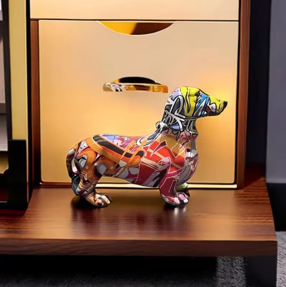 Statue Teckel - Buste Chien Résine/Bronze - Art Dog FR - Édition Limitée