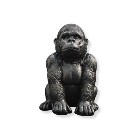 Statue Gorille <br> Noir