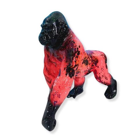Statue Gorille <br> Peinture 27 cm