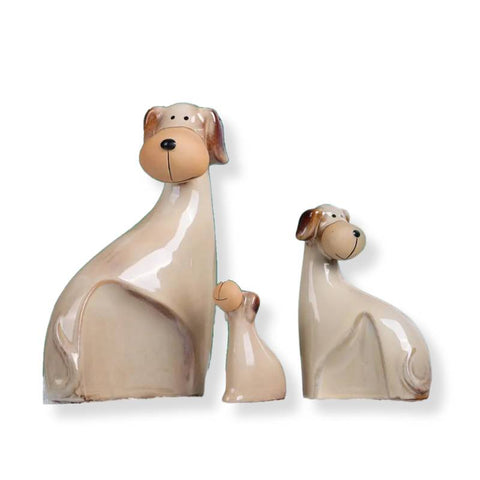 statut chien ceramique