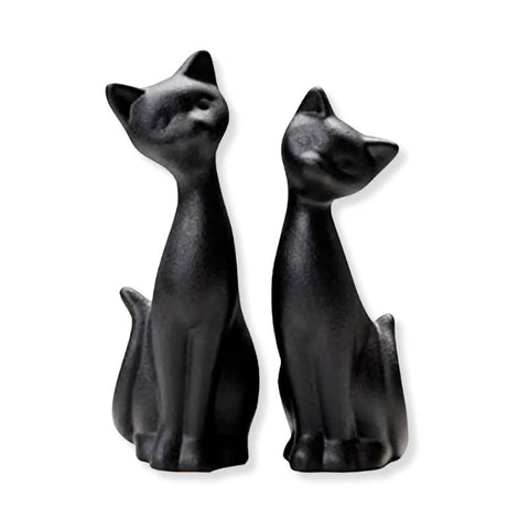 Figurine Chat <br> Noir 22 cm