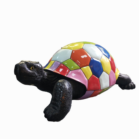 Statue tortue resine popart 45 cm