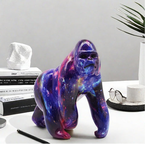 Statue gorille resine Space 17 cm