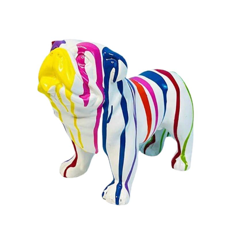 Grande Statue Bouledogue Anglais 140 Cm - Décoration Intérieure/Extérieure