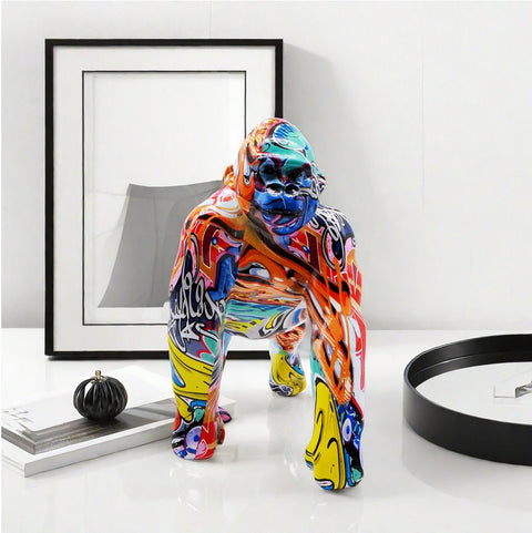 Statue gorille resine eighties 26 cm
