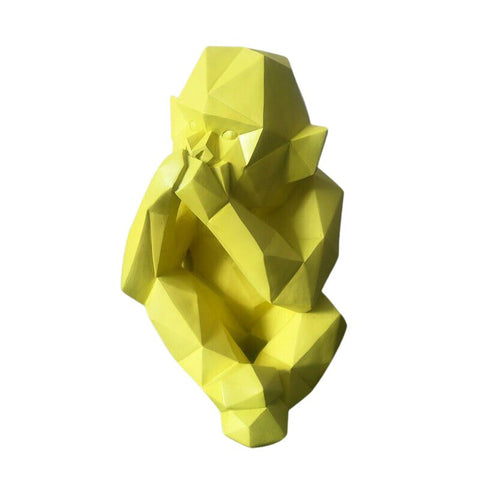 Statue Gorille Origami Extérieur 23 cm
