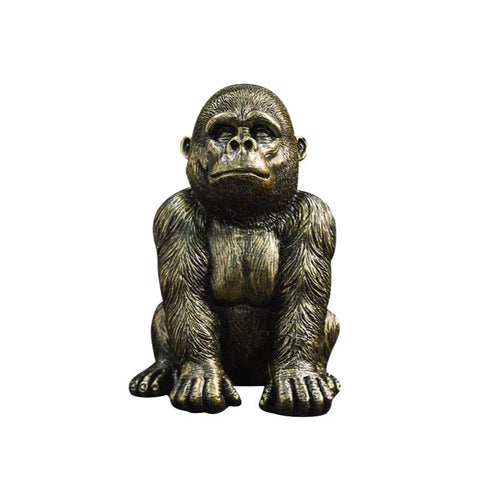 Statue Gorille <br> Noir 19 cm