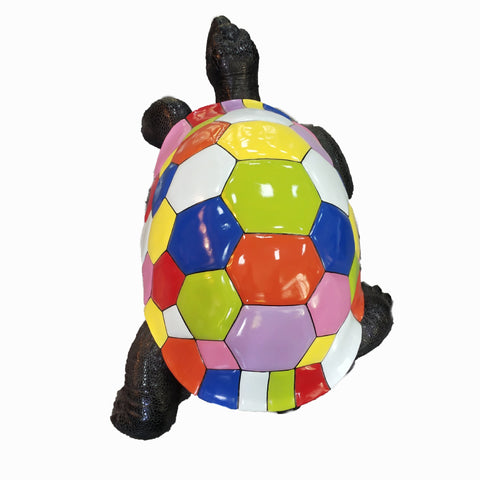 Statue tortue resine popart 45 cm