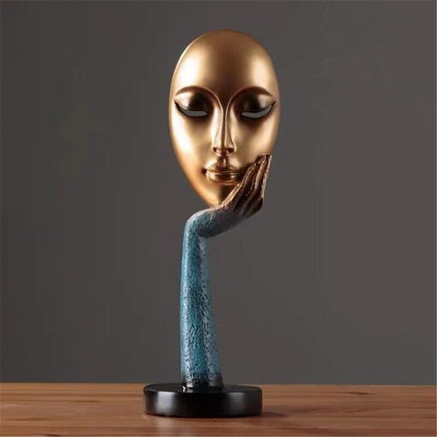 sculpture contemporaine visage