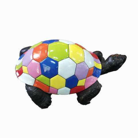 Statue tortue resine popart 45 cm