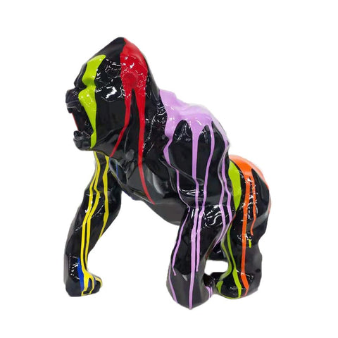 Statue gorille resine popart 45 cm