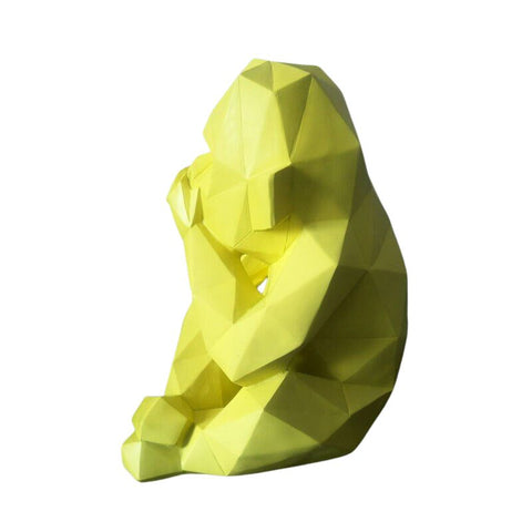 Statue Gorille Origami Extérieur 23 cm
