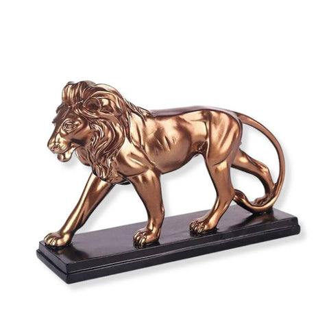 statue lion resine