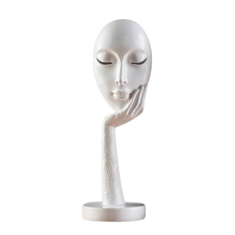 Sculpture Contemporaine <br/> Visage Femme Pensive