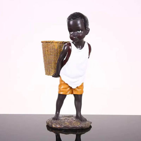 Statuette Noire <br> Africaine 28 cm