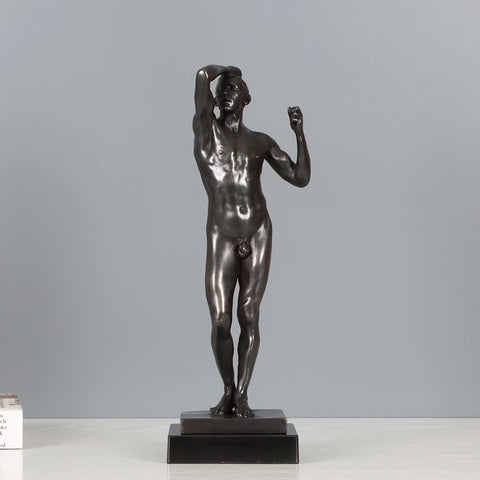 Statue L'Âge d'Airain de Rodin en Bronze 30 cm
