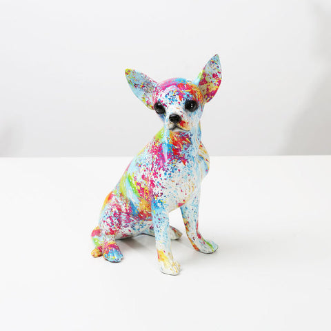 Statue Chien <br> Statuette Chihuahua 25 cm