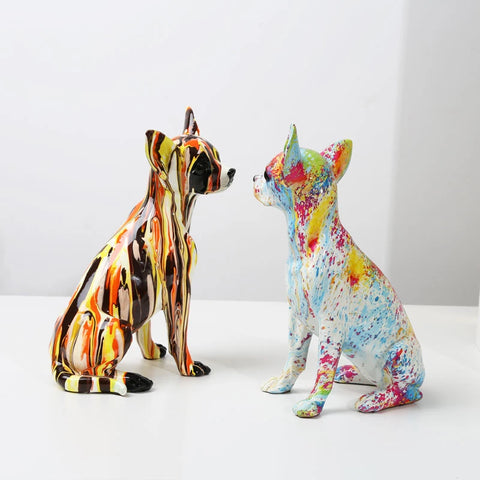 Statue Chien <br> Statuette Chihuahua 25 cm
