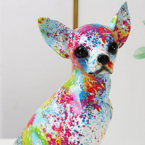 Statue Chien <br> Statuette Chihuahua 25 cm