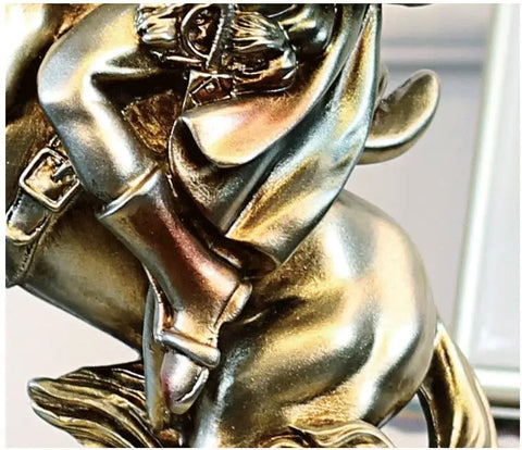 Statue Napoléon à cheval argenté 33 cm