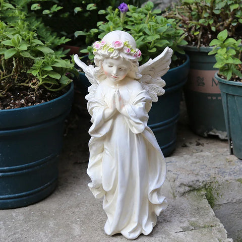 statue ange jardin