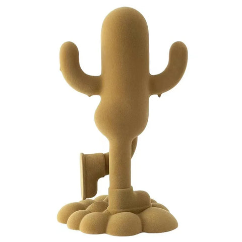 Statue cactus moderne en résine 36 cm