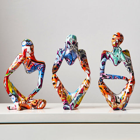 Sculpture Contemporaine <br> Statuette Penseur Graf