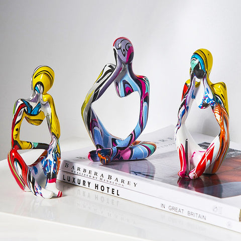 Sculpture Contemporaine <br> Statuette Penseur Graf