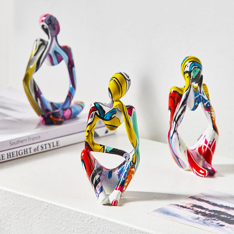 Sculpture Contemporaine <br> Statuette Penseur Graf