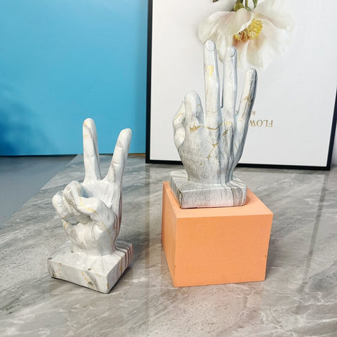 Sculpture Contemporaine <br> Statue Doigt