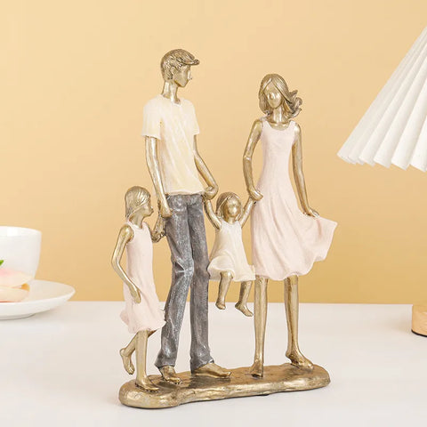 statuette famille 4 personnes