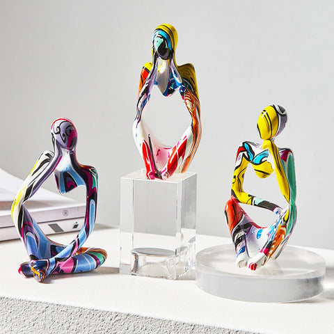 Sculpture Contemporaine <br> Statuette Penseur Graf
