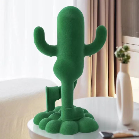 Statue cactus moderne en résine 36 cm