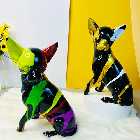 statue chihuahua decoration