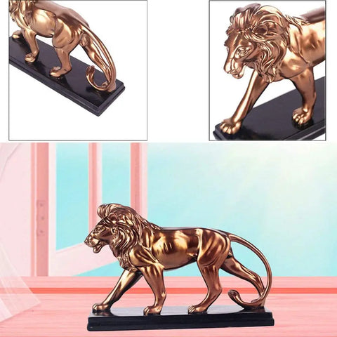 statue lion resine