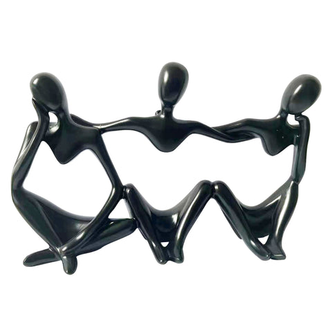 Sculpture Contemporaine <br> Penseur Trio