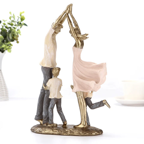sculpture famille quatre