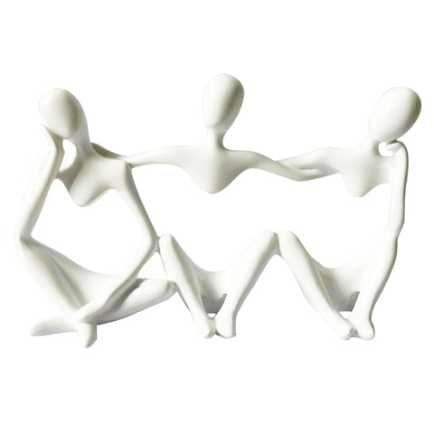 Sculpture Contemporaine <br> Penseur Trio