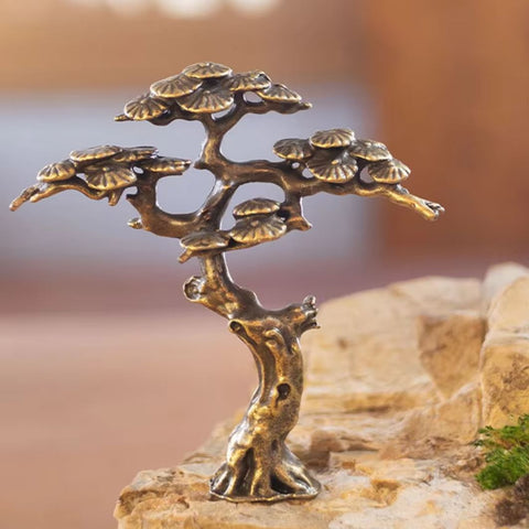 Statue Bonsaï en métal 10 cm