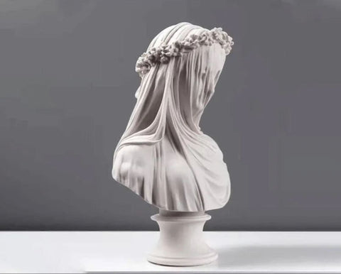 Buste de La Vierge Voilée 36 cm