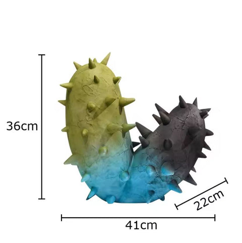 Sculpture Cactus Design en résine 36 cm