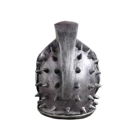 Statue crâne casque soldat romain 18 cm