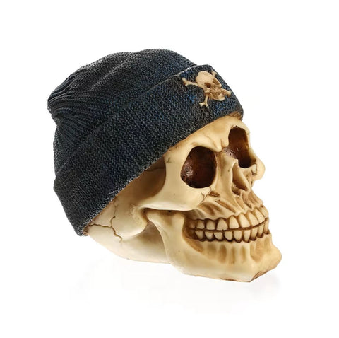 Statue crâne bonnet marin 12 cm