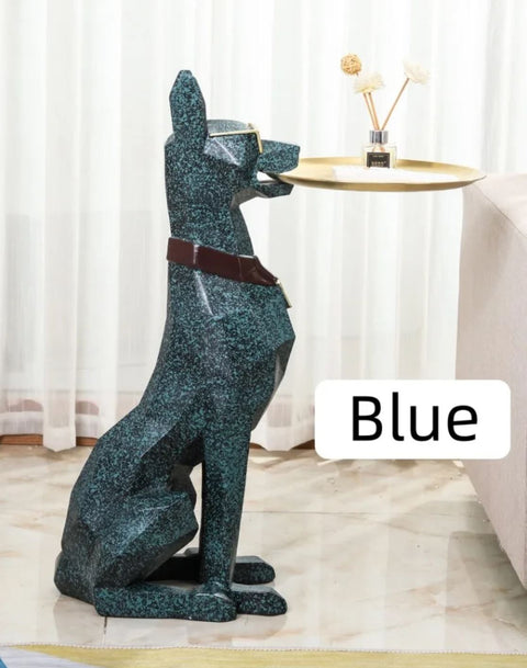 Statue Dobermann table appoint 92 cm
