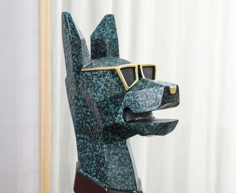 Statue Dobermann table appoint 92 cm