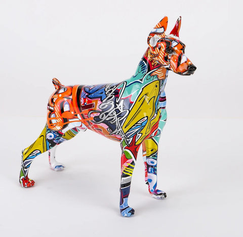 Statue Dobermann popart 22 cm