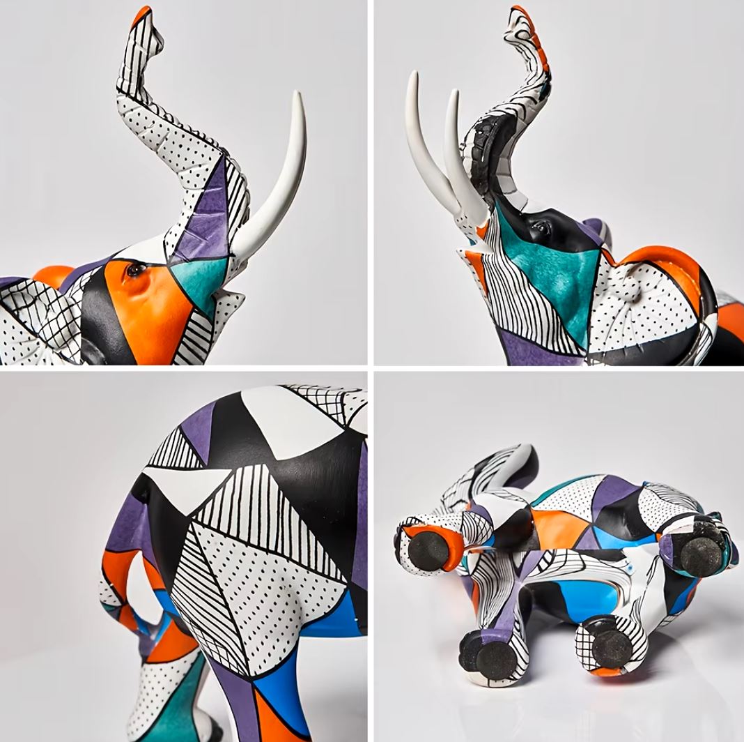 Statue éléphant art déco 19 cm– Omega Statue