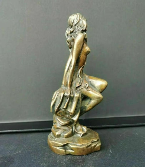 Statue en métal femme nue 15 cm