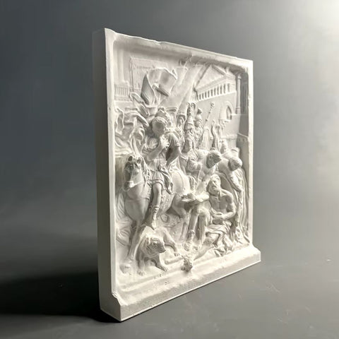 Sculpture murale fresque grecque 22 cm